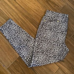 Michael Kors leopard black and white pull on pant